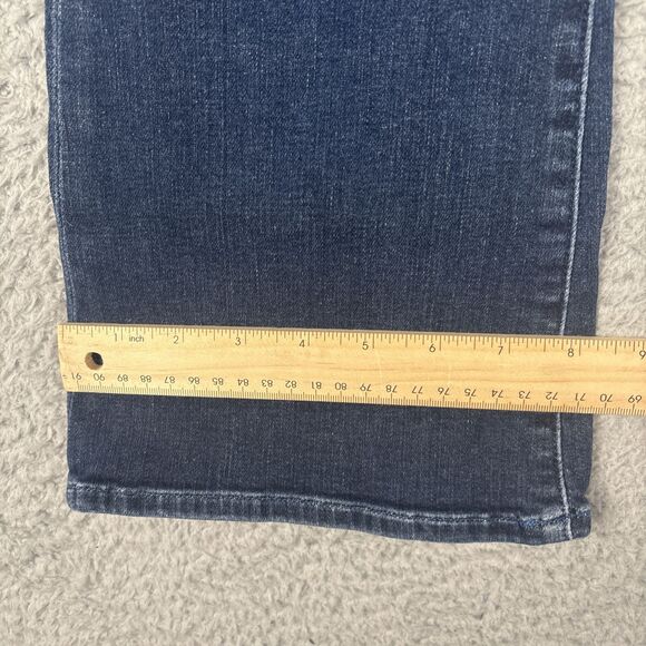Hudson Collin Midrise Bootcut Cropped Jeans Dark Wash 26 Flap Pockets - Picture 6 of 9